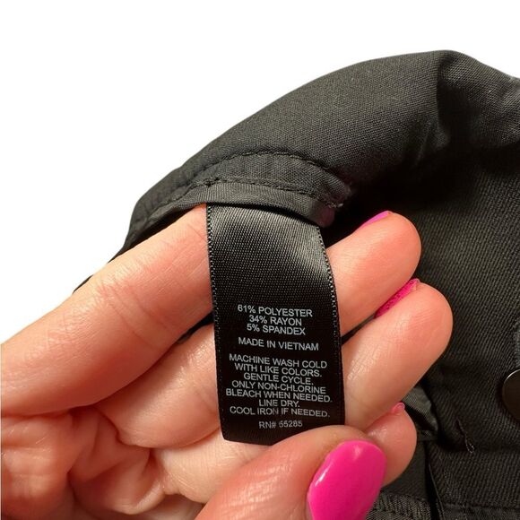 Express Women’s The Columnist Black Ankle Slack Dress Pant - Picture 7 of 8